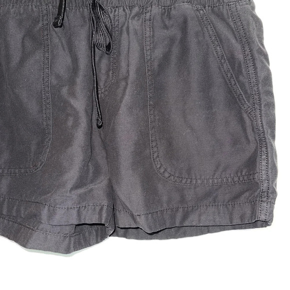 Maurices Black High Rise Drawstring Waist Pull-on Fabric Shorts Small Women’s - Picture 4 of 12